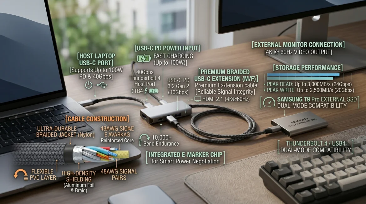 usb c extension cable Complete Guide for Speed, Charging and Compatibility