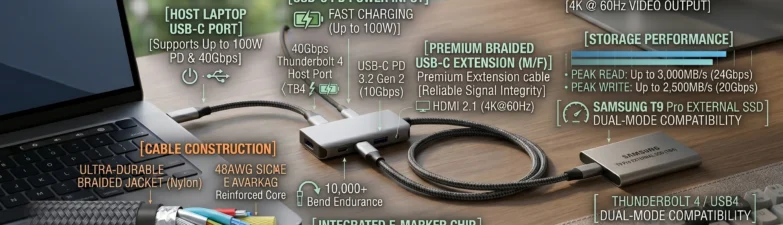 usb c extension cable